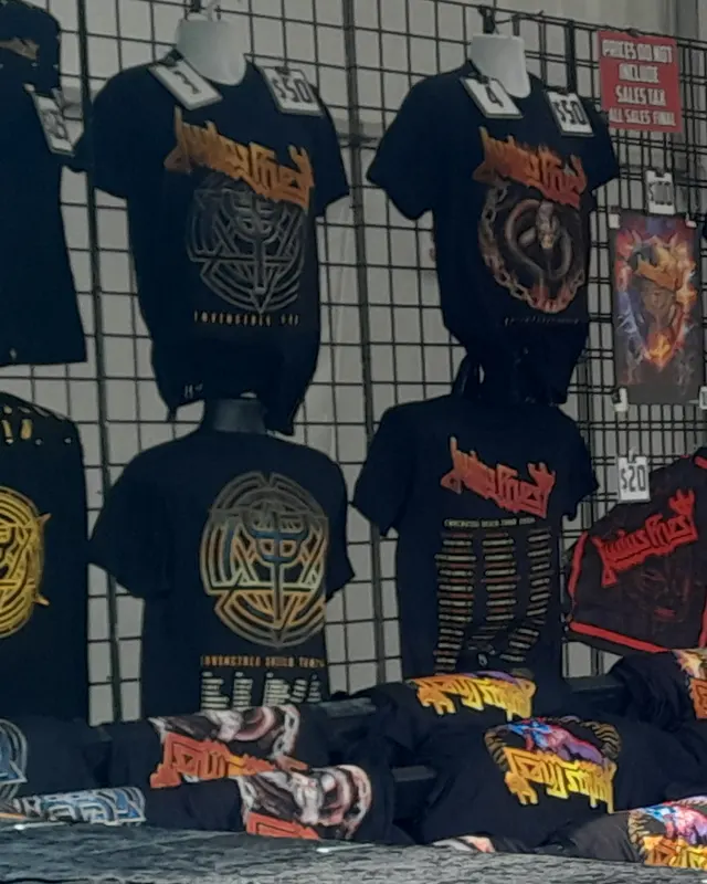 A wall of merchandise